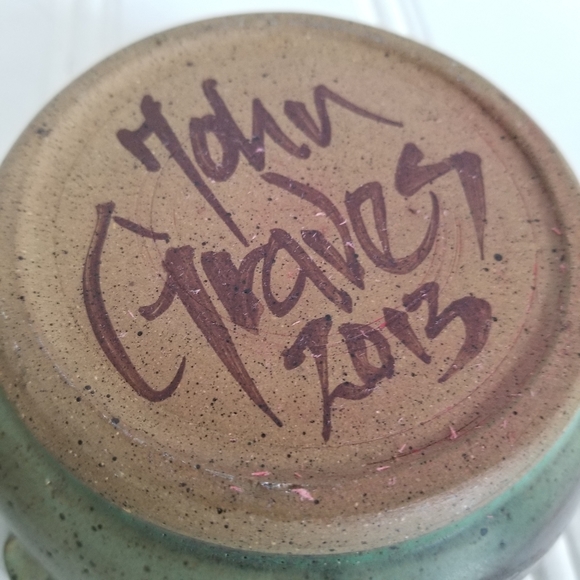 John Graves Pottery Egg Cooker with Lid Stoneware Farm Cottage Country - Picture 11 of 14